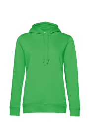 ORGANIC HOODIE /WOMEN APPLE GREEN