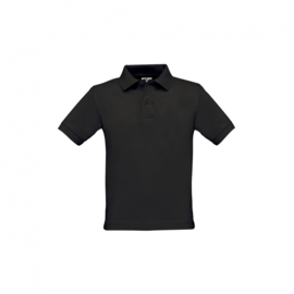 SHORT SLEEVED POLO / KIDS BLACK