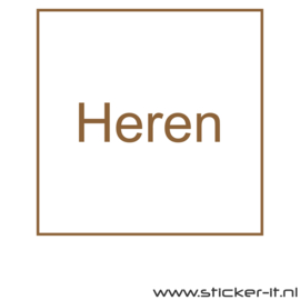 Heren vierkant WC040