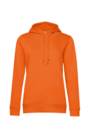 ORGANIC HOODIE /WOMEN PURE ORANGE