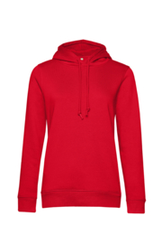 ORGANIC HOODIE/WOMEN RED