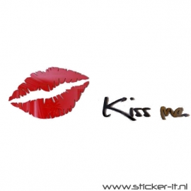 3D sticker - Kiss me - div. kleuren/afmetingen