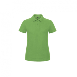 SHORT SLEEVED PIQUÉ POLO SHIRT / WOMEN REAL GREEN