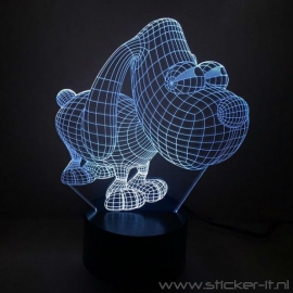 3D Doggy nachtlamp