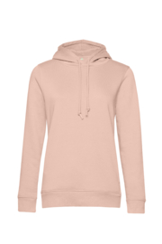 ORGANIC HOODIE /WOMEN SOFT ROSE