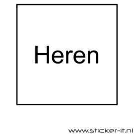 Heren vierkant WC040