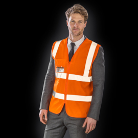 Hi-Vis Zip I.D Safety Tabard