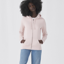 ORGANIC ZIPPED HOODIE /WOMEN SAGA