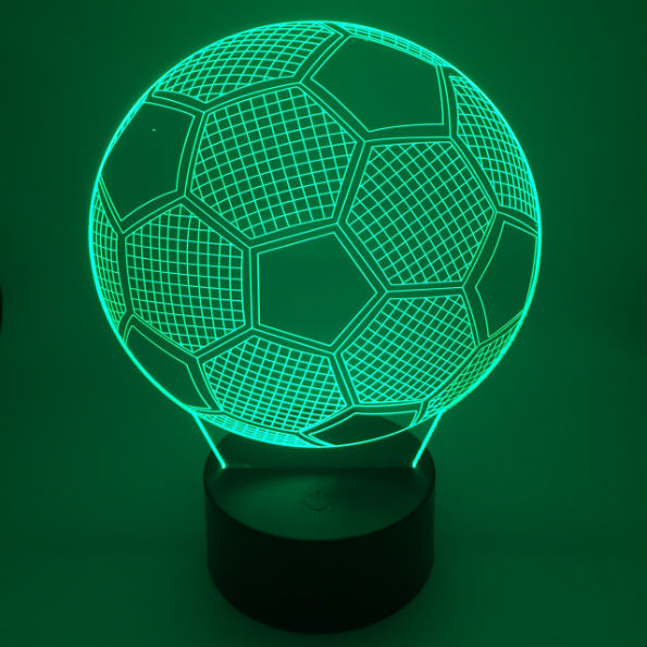 zonsopkomst Verscheidenheid Immoraliteit 3D Voetbal nachtlamp | Verlichting | sticker-it