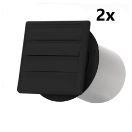 Mobiele aircoafvoer ALX 150 zwart - duopack