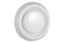 DAV afzuigventiel met klemmen Ø 125mm, wit
