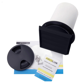 Mobiele aircoafvoer ALX 150 zwart - duopack