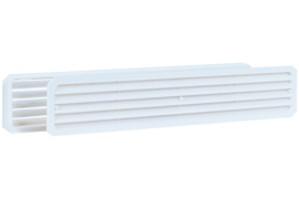 Kunststof deurventilatierooster 451,5x91,7mm wit