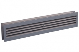 Deurventilatierooster 455x90mm, aluminium