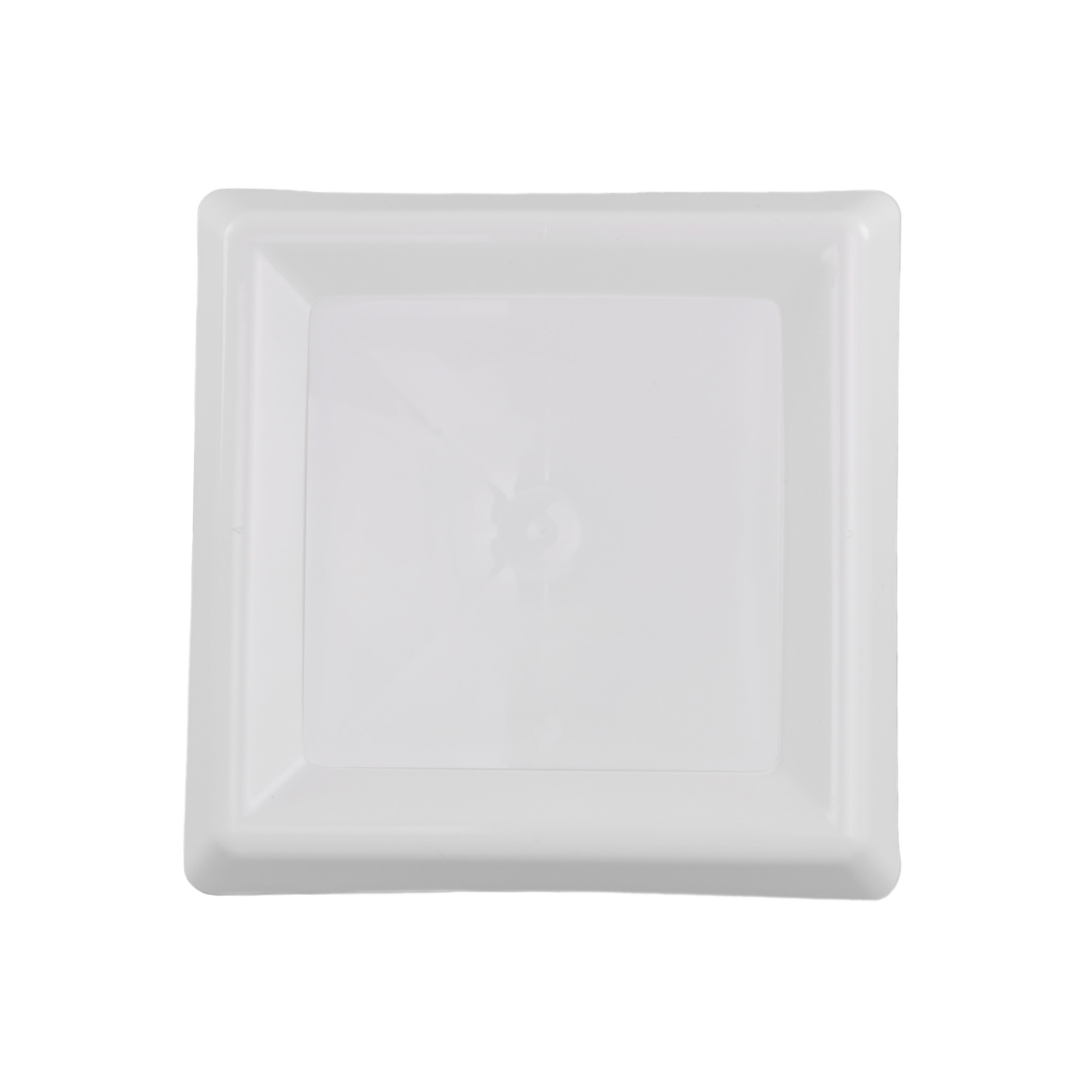 Vierkant afzuigventiel met klemmen Ø150mm wit