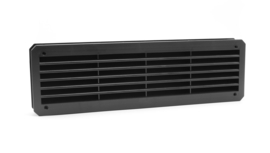 Kunststof deurventilatierooster 463,5x138mm zwart