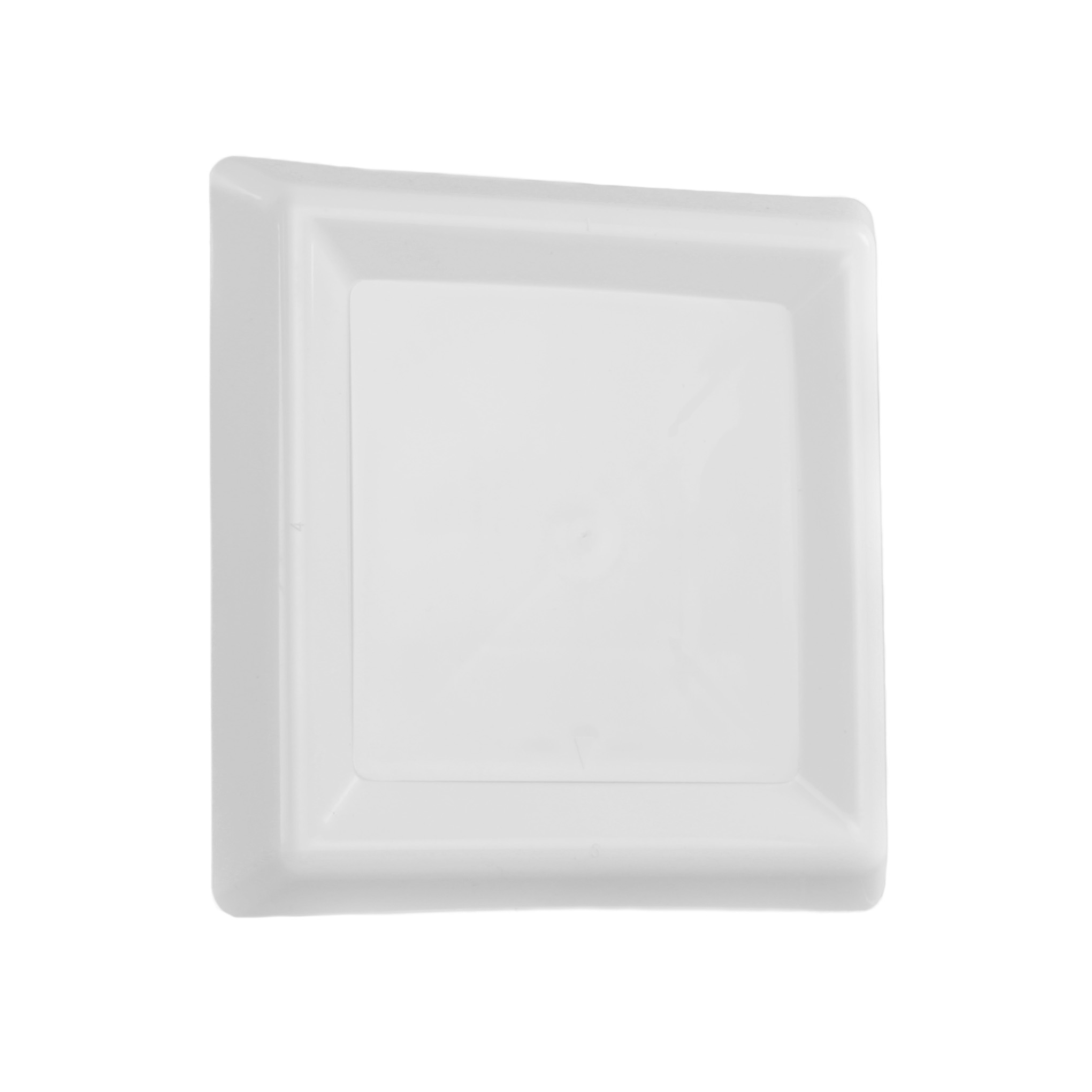 Vierkant afzuigventiel met klemmen Ø150mm wit