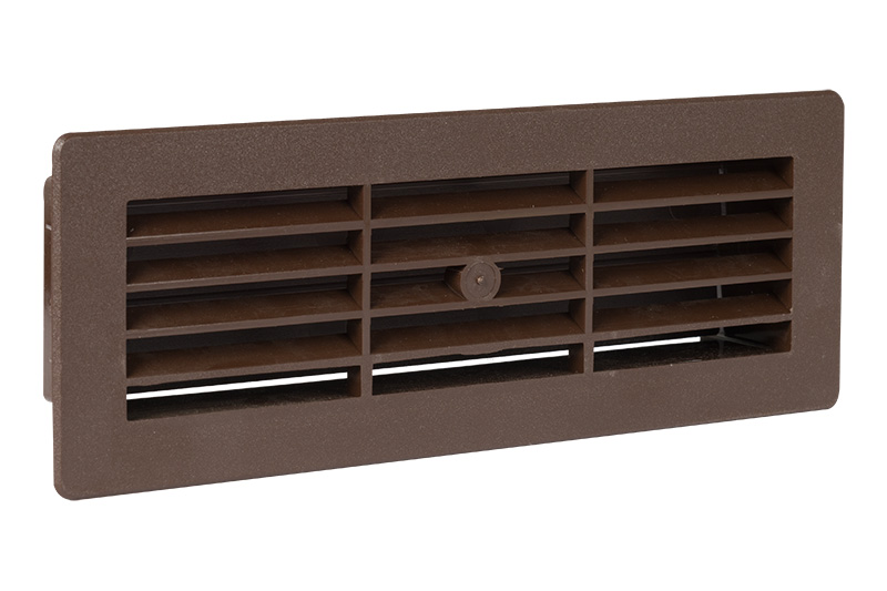 Lamellenrooster 2 lamellen 204x60mm bruin