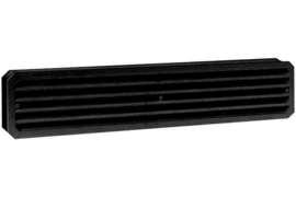 Kunststof deurventilatierooster 451,5x91,7mm zwart