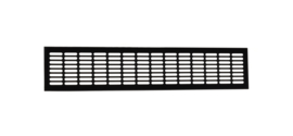 ALU meterkast-/ plintrooster 500x100mm zwart