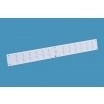 Afsluitbaar ventilatierooster 370x40mm met schuif, wit