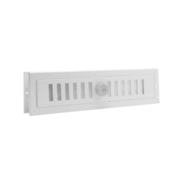 Aluminium deurrooster afsluitbaar 470x121mm Wit