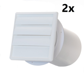 Mobiele aircoafvoer ALX 150 wit - duopack