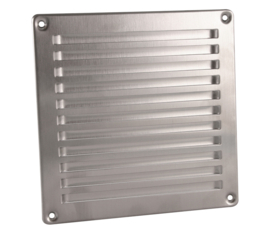 RVS ventilatierooster In-Line 200x200mm