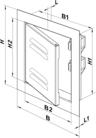 Inspectierooster 300x300mm