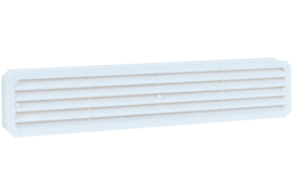 Kunststof deurventilatierooster 451,5x91,7mm wit