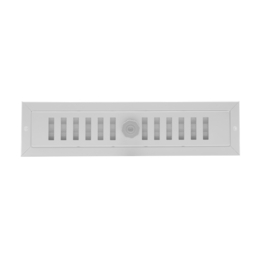Aluminium deurrooster afsluitbaar 470x121mm Wit