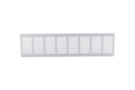 Plintrooster 400x100mm, F1 aluminium geanodiseerd