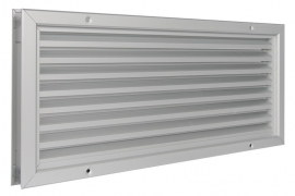 Deurventilatierooster 545x245mm, aluminium