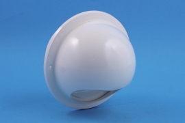 Bolrooster RVS Ø 125mm, wit