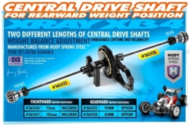Central Drive Shaft 95MM - Hudy Spring Steel X365425