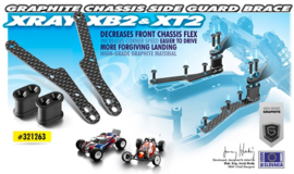 GRAPHITE CHASSIS SIDE GUARD BRACE X321263