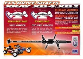 X365300	ECS REAR DRIVE SHAFT 81MM - HUDY SPRING STEEL