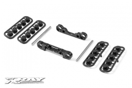 XB808 Alu Rear Lower Susp. Holders Set- Square Adj. Roll-Cen X353304