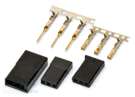 Connectors male/ female gold plated pair FUTABA rcTOP031