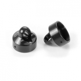 Alu Shock Cap Nut - Swiss 7075 T6 - Black Coated (2) X358053