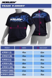 XRAY Team T-Shirt SIZE X39501 (maat)