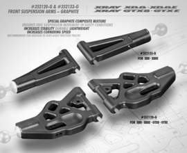 XB8 FRONT UPPER ARM - GRAPHITE X352133-G