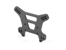 XB8 GRAPHITE REAR SHOCK TOWER FOR SEMI-SPLIT BULKHEAD 4MM X353055