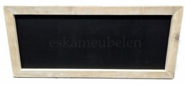 Magneetbord of krijtbord met steigerhouten lijst