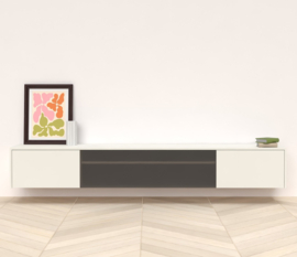 TV meubel met speakerdoek zwevend