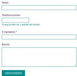 Contactformulier/offerte aanvragen