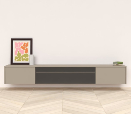 TV meubel met speakerdoek zwevend