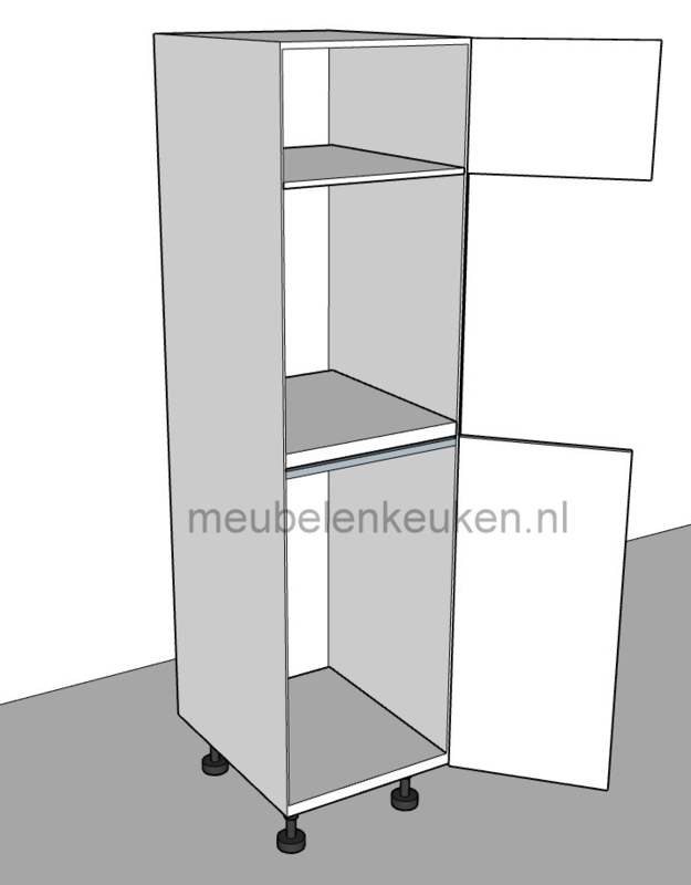 Uitgelezene Inbouwkast t.b.v. koelkast 1025 mm en combi-magnetron 450 mm TT-04