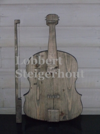 Steigerhouten viool met strijkstok