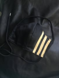 Adidas mask black gold